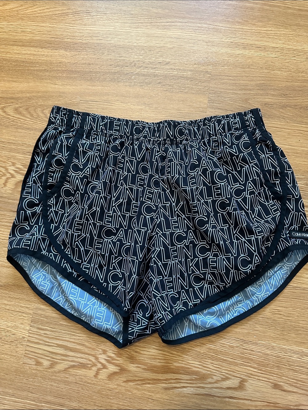 Calvin Klein Black Women's Logo-Print Athletic Shorts